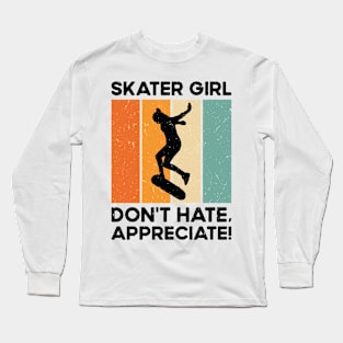 International Women's Day Skater Girl Gender Equality Long Sleeve T-Shirt